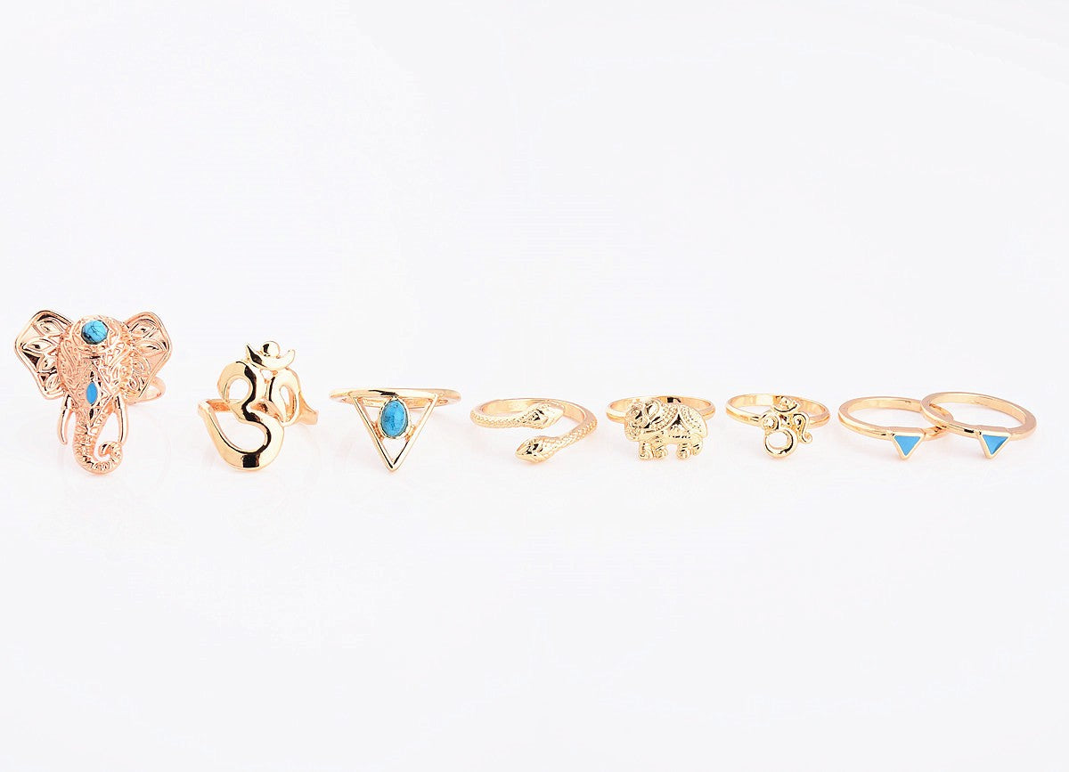 Boho Ring Set