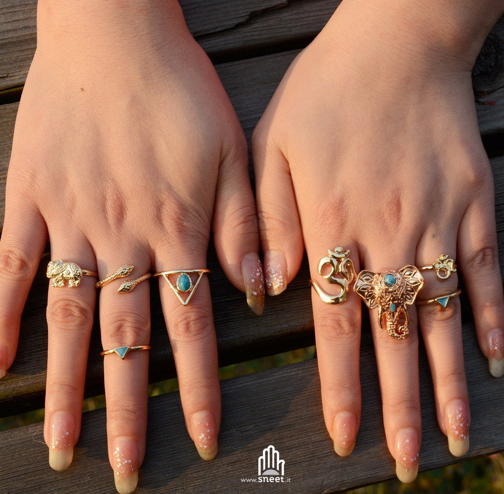 Boho Ring Set