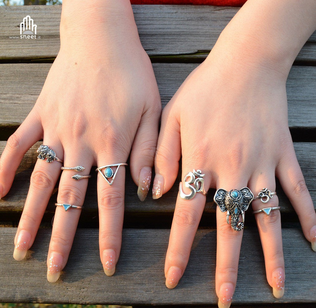 Boho Ring Set