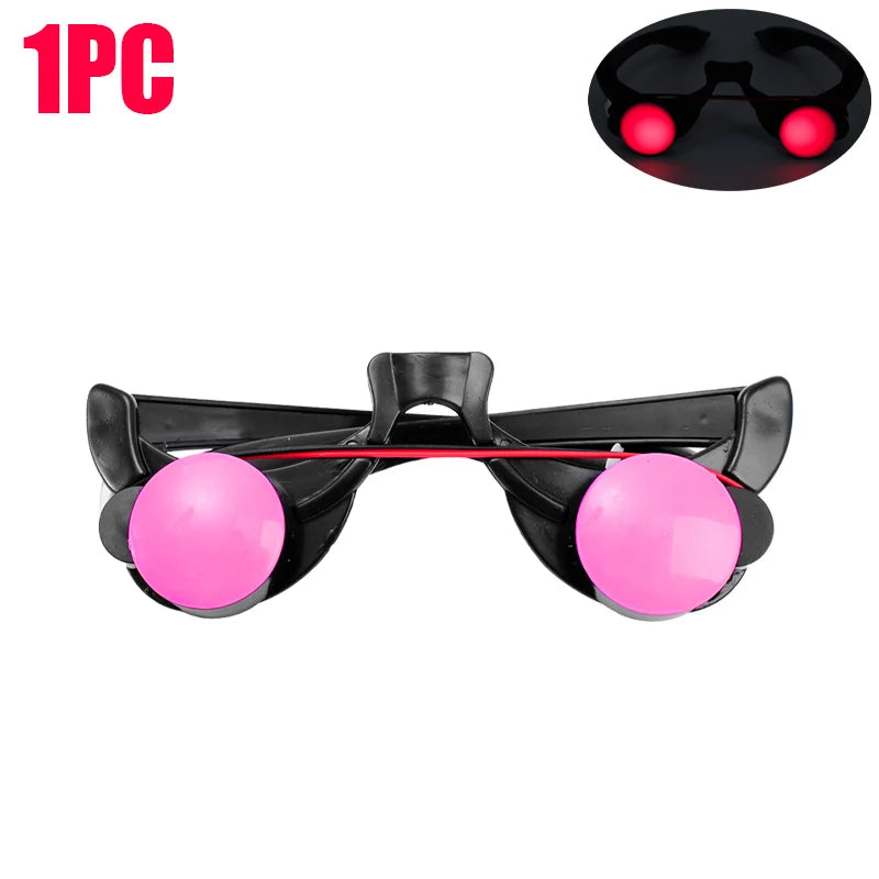 Occhiali LED luminosi Halloween 
Occhi horror cosplay da festa