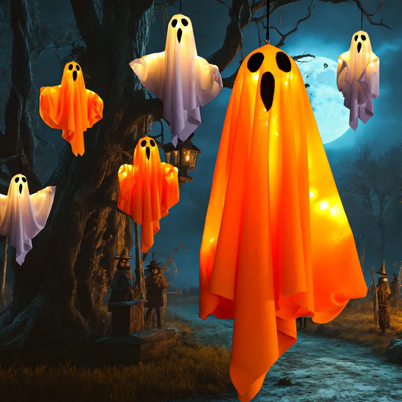 Fantasmi luminosi da appendere Halloween 
Luci decorative a LED