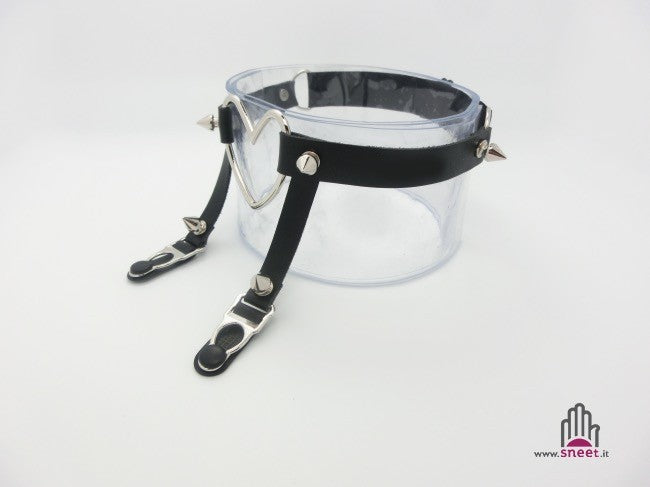 Giarrettiera Single Heart Studs