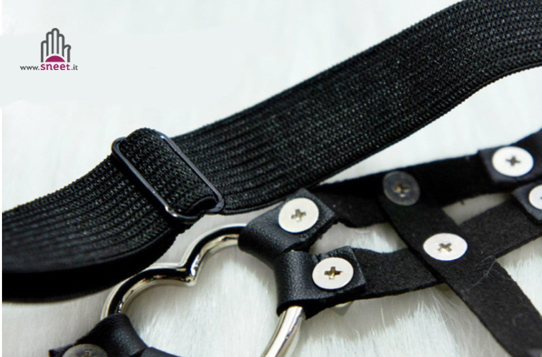 Giarrettiera Double Heart Studs