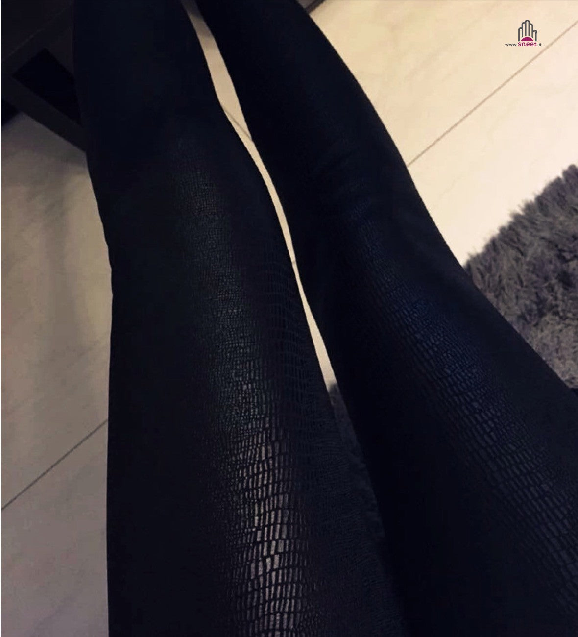 Leggings coccodrillati