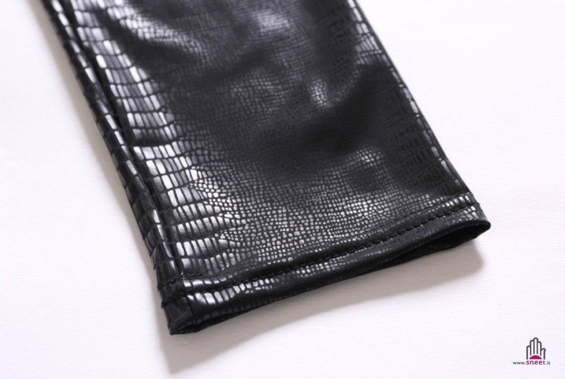 Leggings coccodrillati