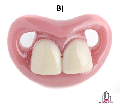 B-toothed pacifier