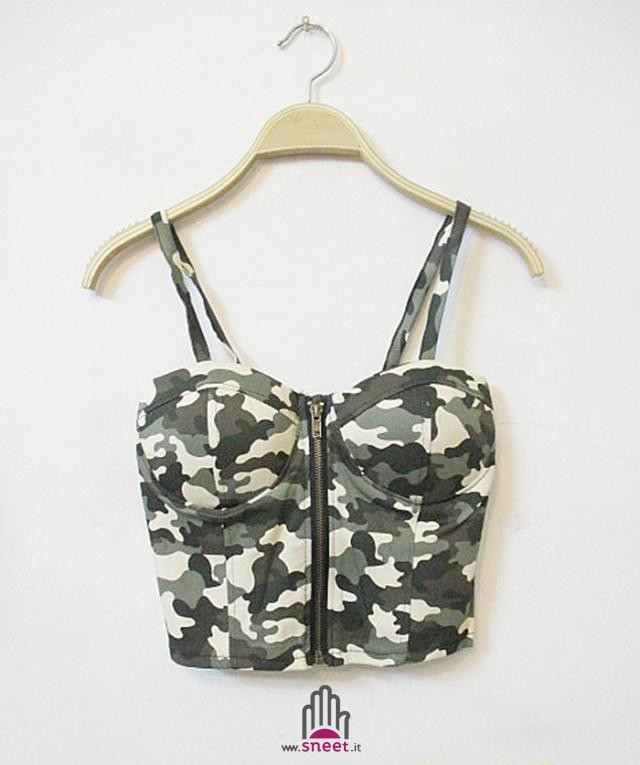 Crop Top Camouflage