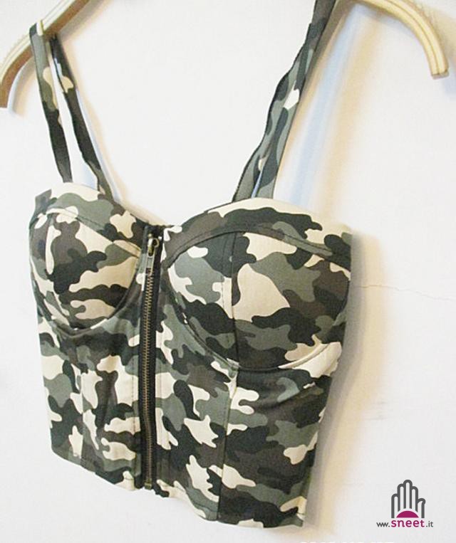 Crop Top Camouflage