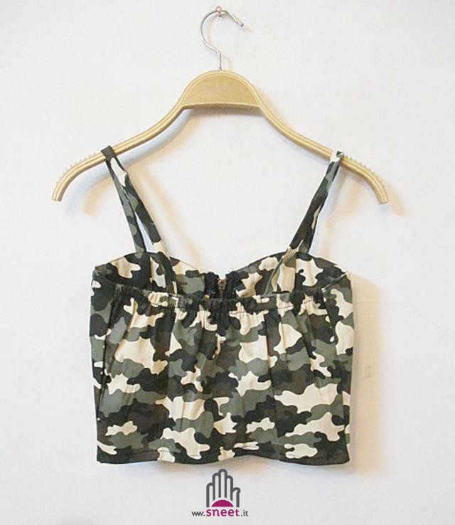 Crop Top Camouflage