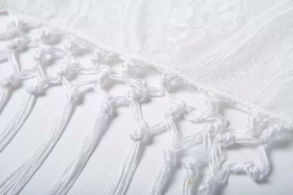 Kimono pizzo frange Junta