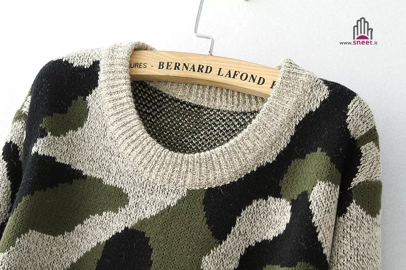 Maxidress in maglia Camo