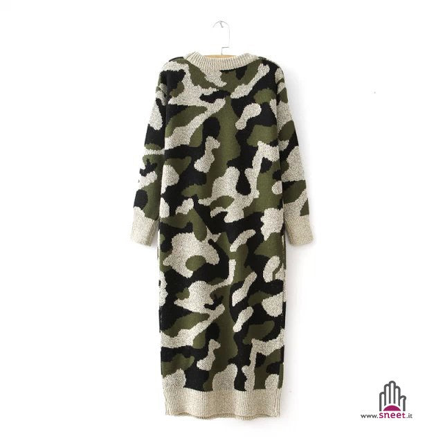 Maxidress in maglia Camo