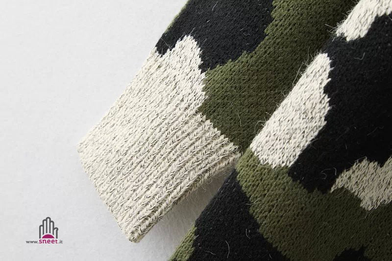 Maxidress in maglia Camo