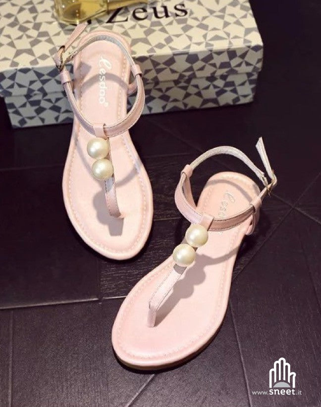 Infradito doppia perla