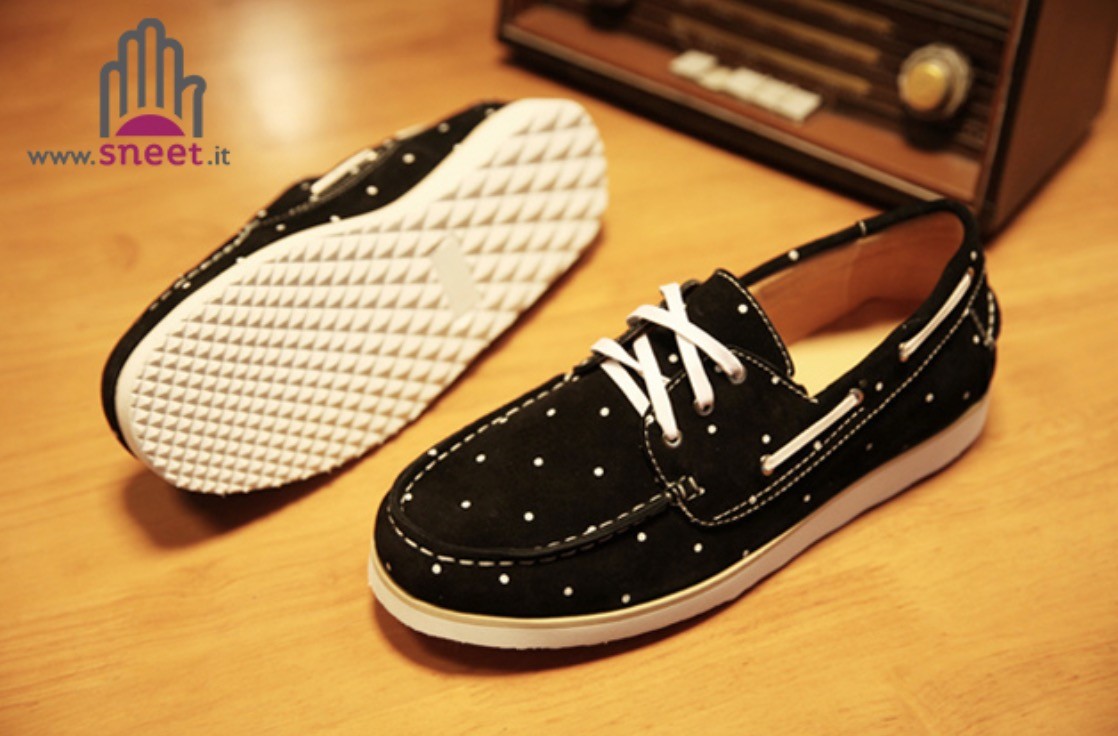 Mocassino Da Vela A Pois