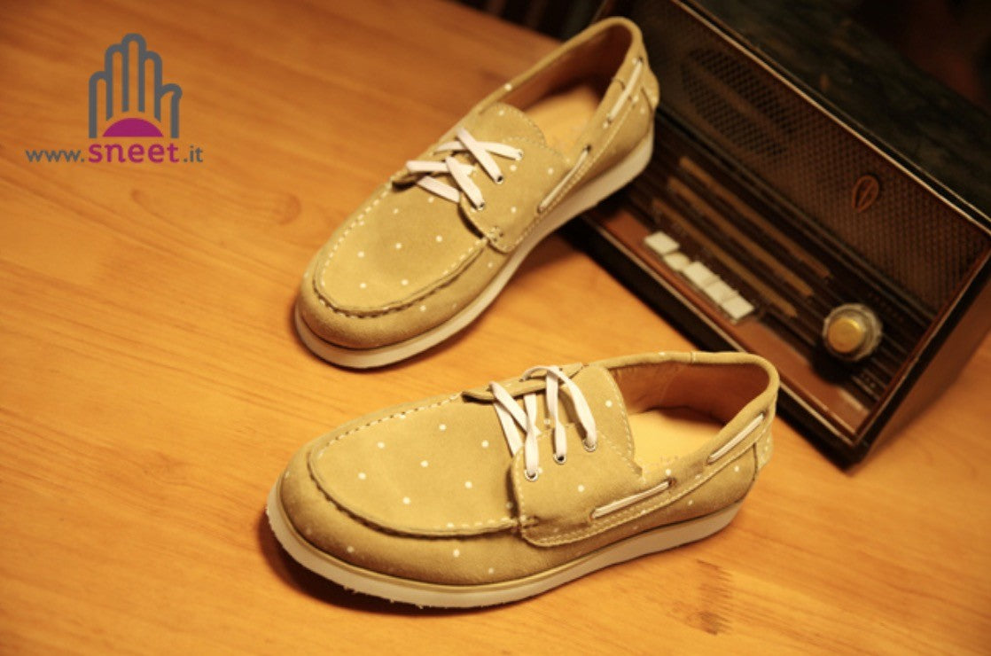 Mocassino Da Vela A Pois