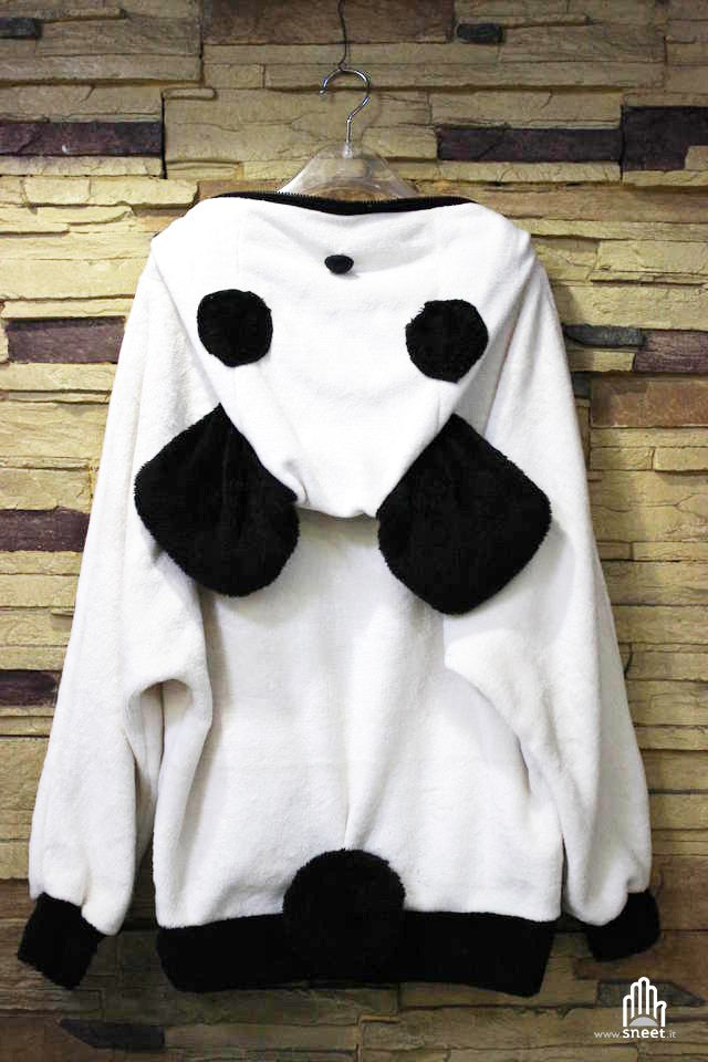 Felpa Orecchie Panda