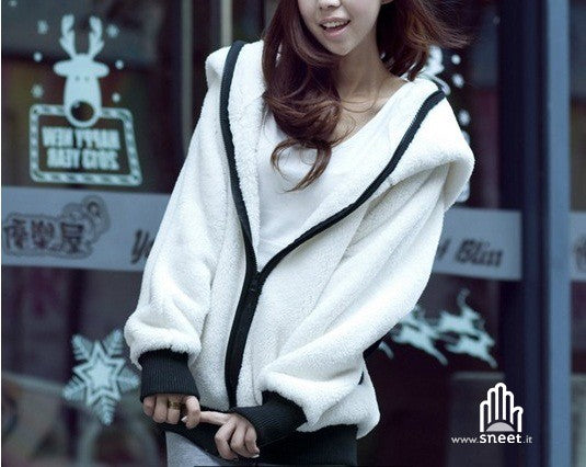 Felpa Orecchie Panda