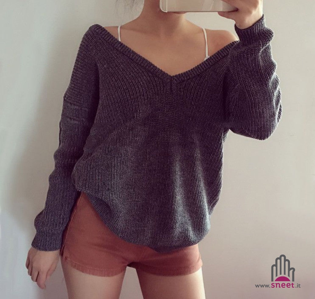 Maglioncino scollato Olivia