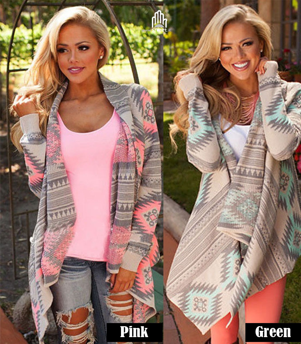 Maxicardigan Geometric