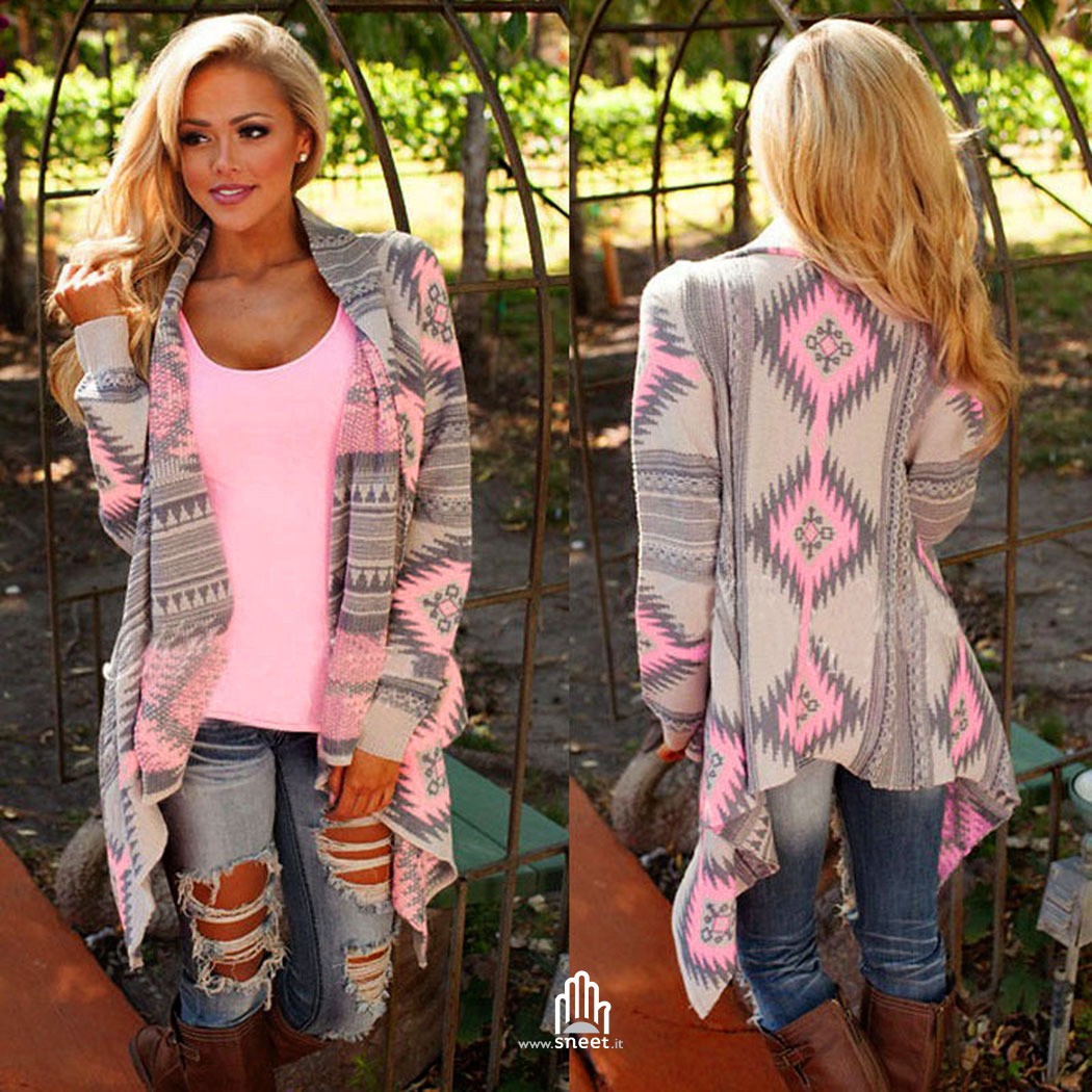 Maxicardigan Geometric