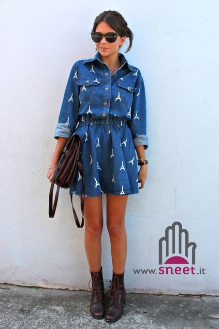 Denim Eiffel Dress