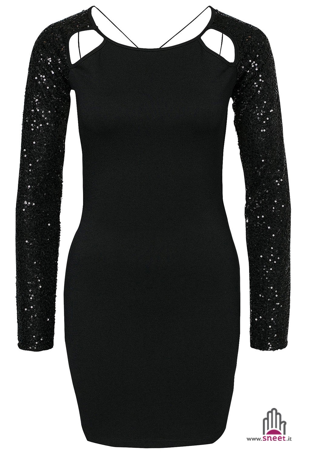 Crossing sequin Dress