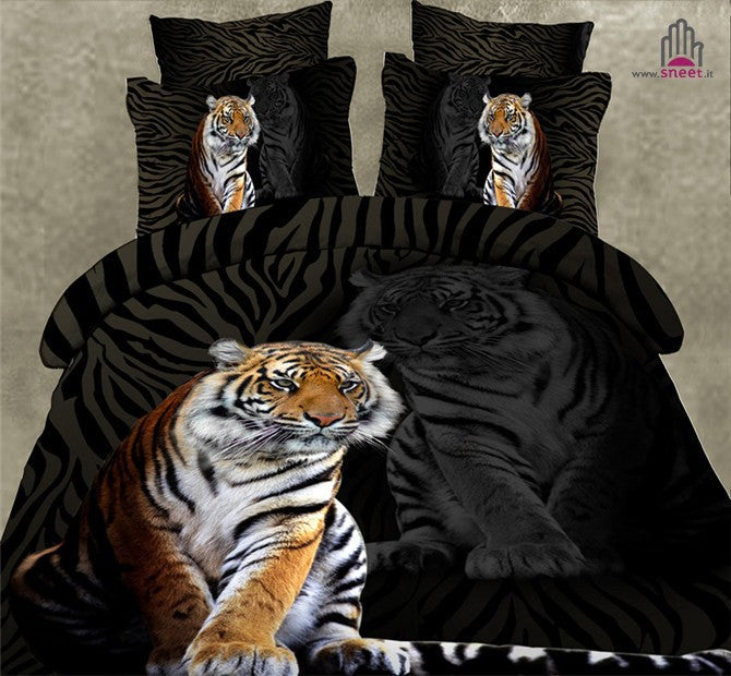 Completo Letto Tiger Black