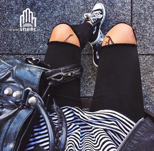 Jeans Skinny straps whipe