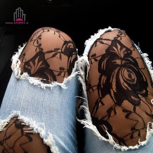 Leggings Roses Laces