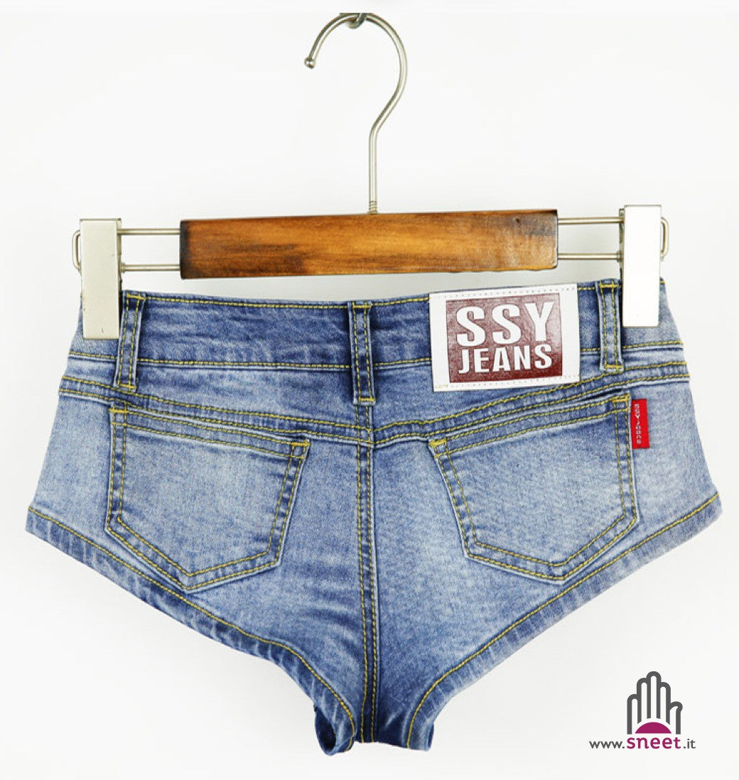 Micro shorts denim Lips