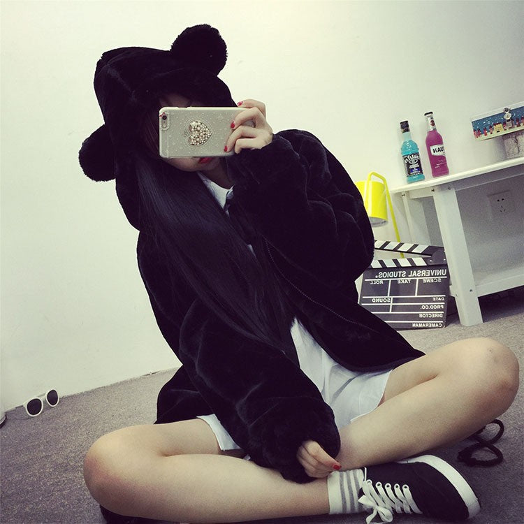 Pelliccia Sweet Bear Black