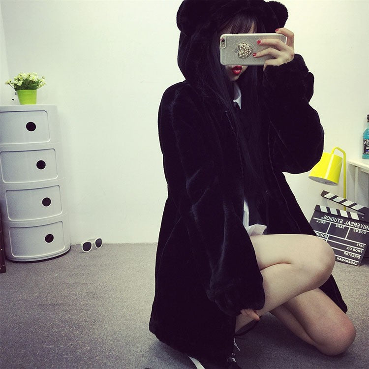 Pelliccia Sweet Bear Black