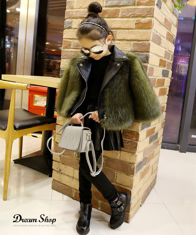 Mini Bomber ecopelliccia Kark bambina