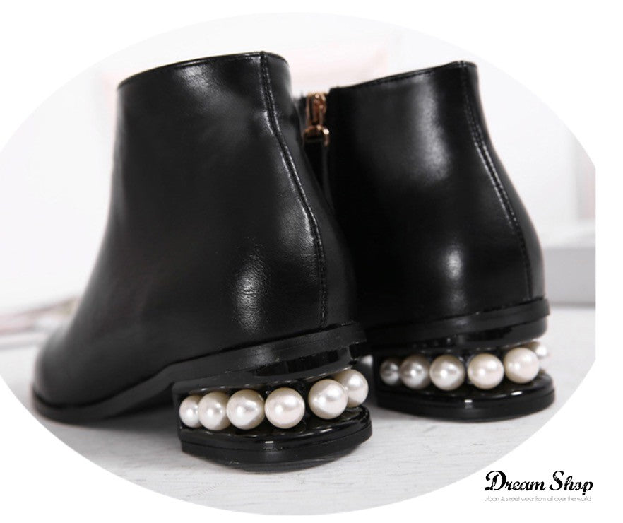 Scarponcini pearl heel