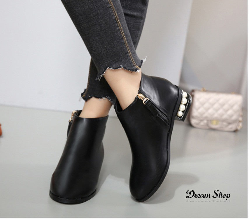 Scarponcini pearl heel