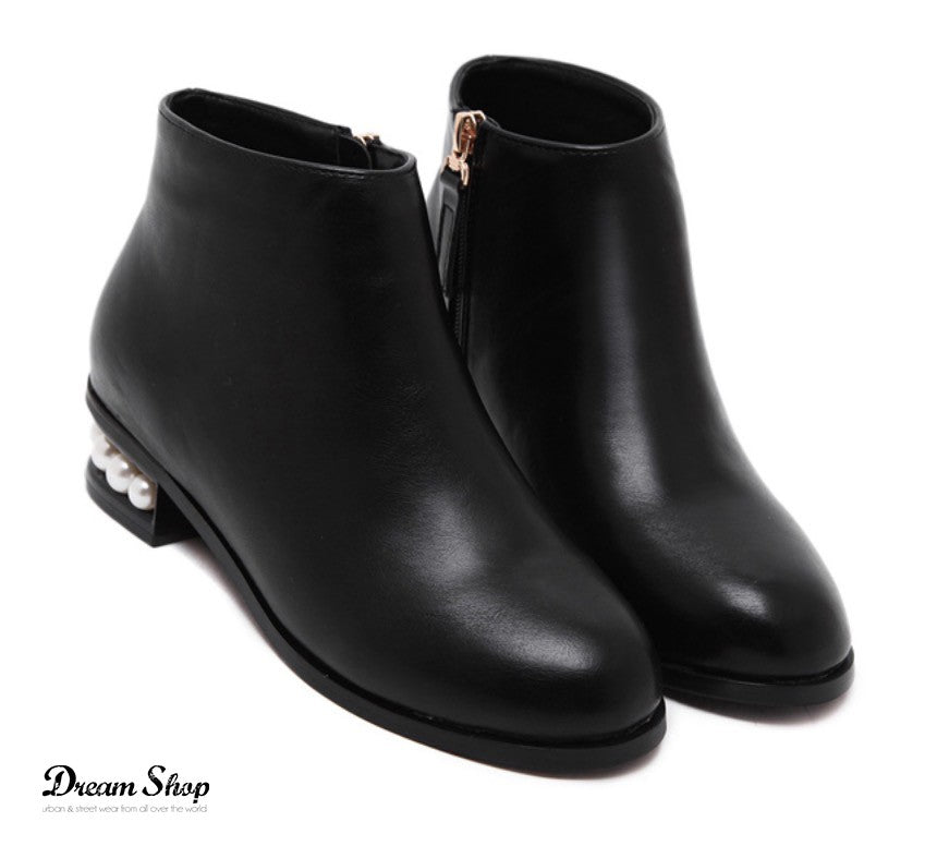 Scarponcini pearl heel