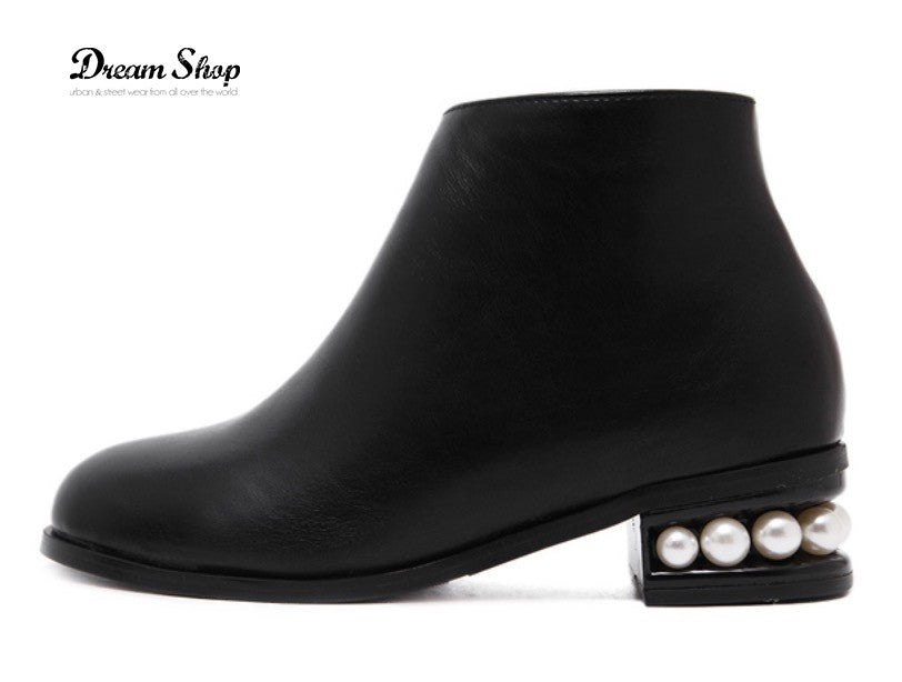 Scarponcini pearl heel