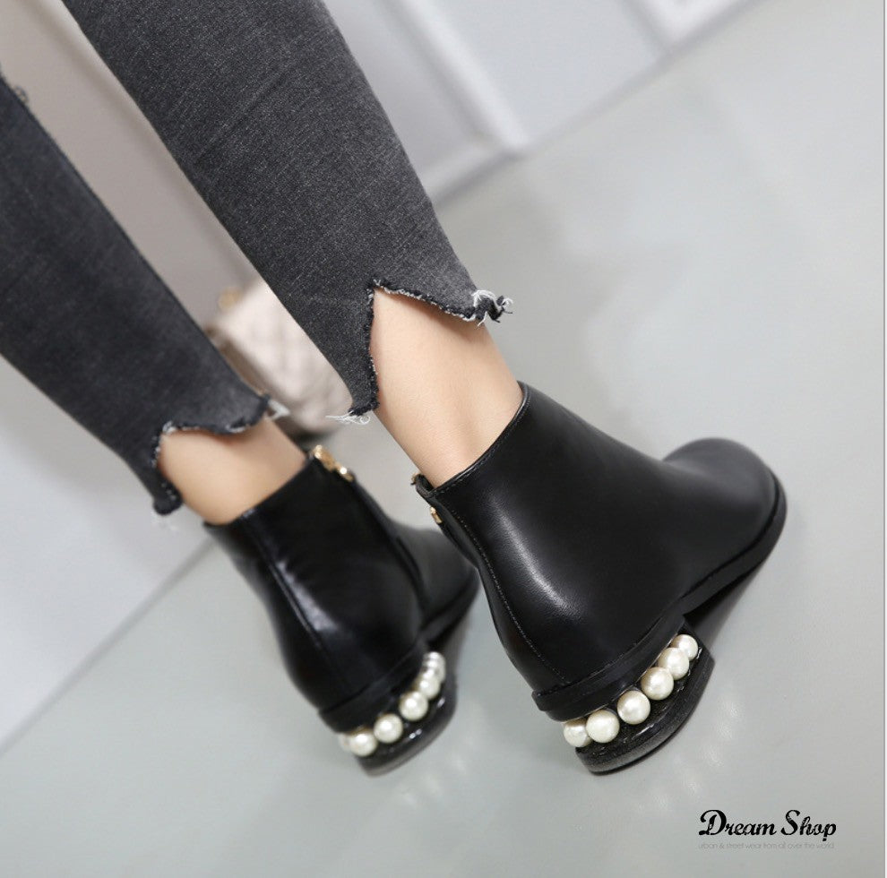 Scarponcini pearl heel