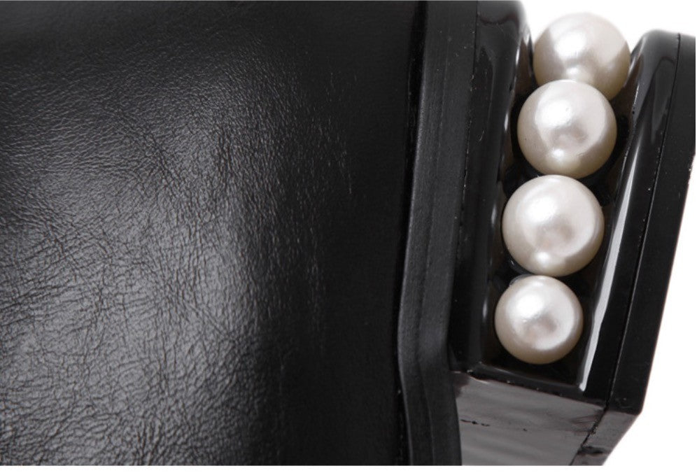 Scarponcini pearl heel