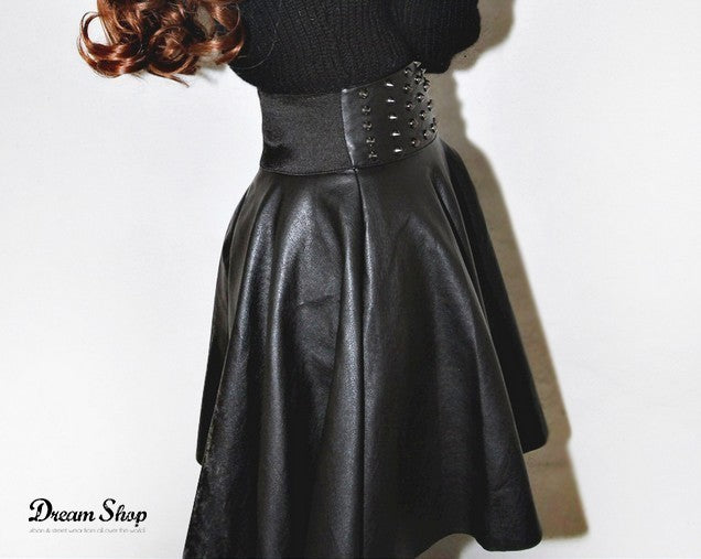 Gonna ecopelle studs belt