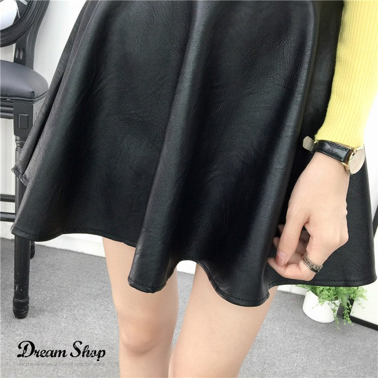 Gonna ecopelle sweet bow