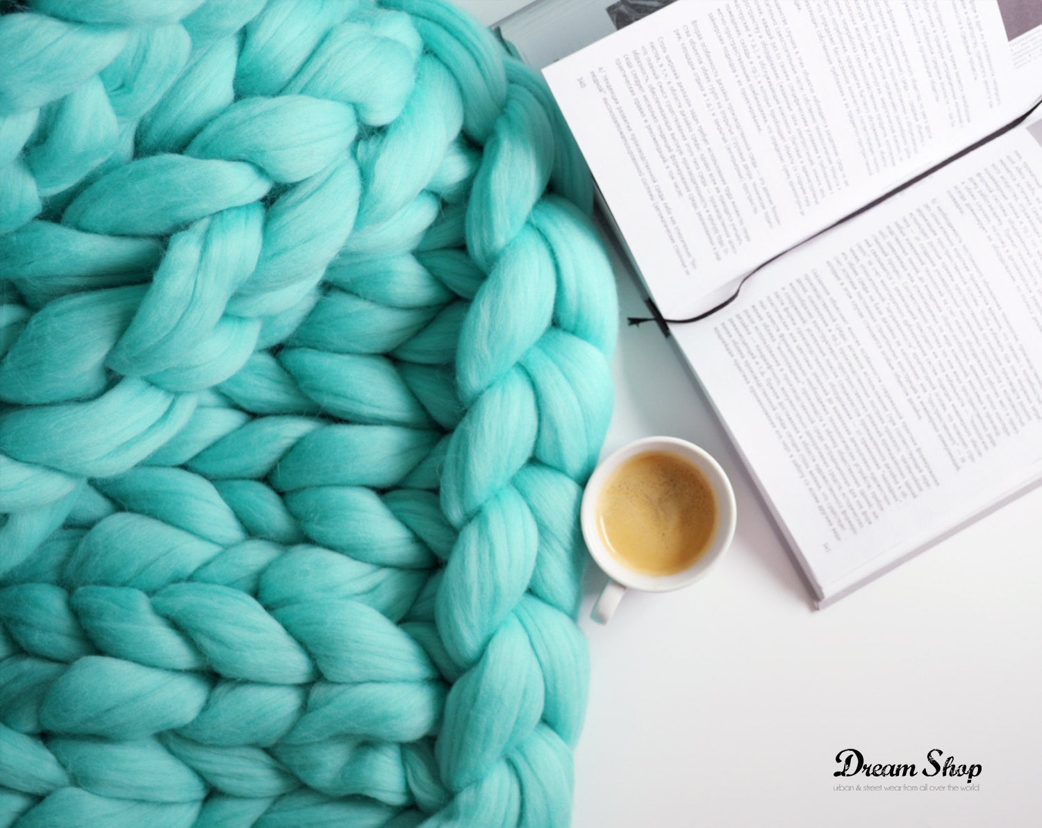 Coperta lana maxi knitt