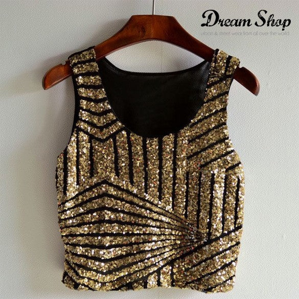 Top sequin stripe