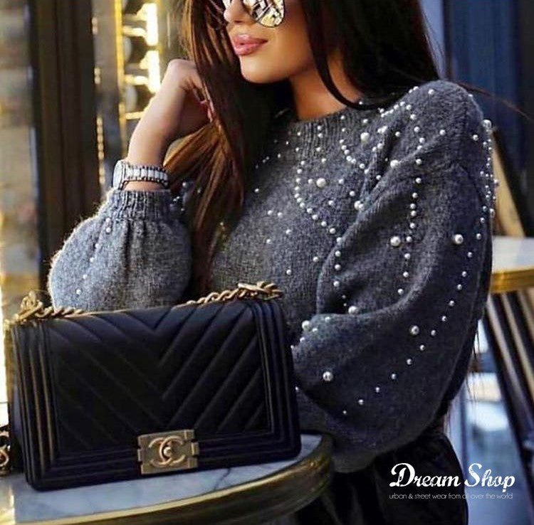 Maglione perle Byanca