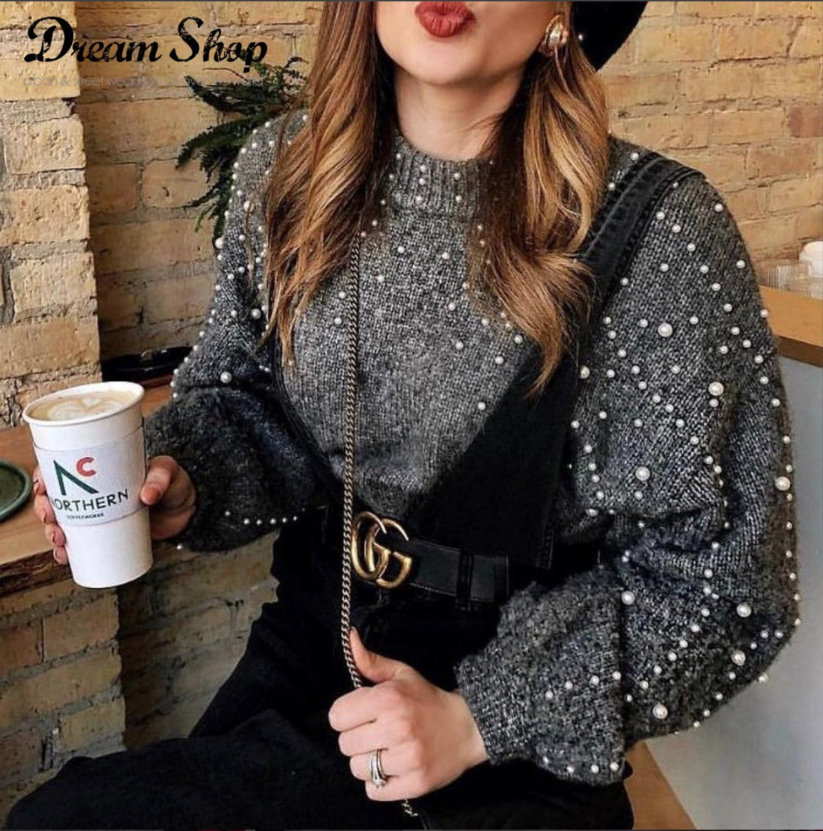 Maglione perle Byanca