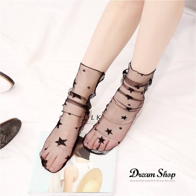 Calzini trasparenti con disegni