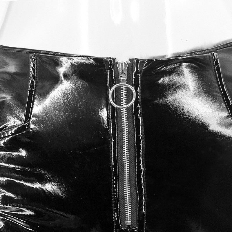 Pantaloni in vinile tigressa