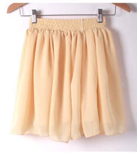 Gonna in chiffon Wanilla