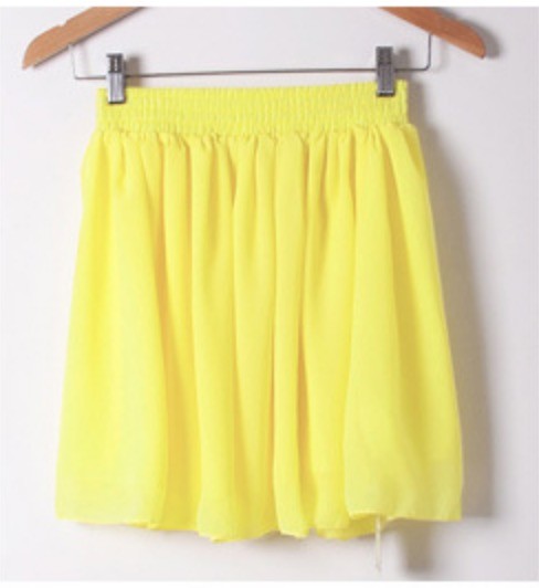 Gonna in chiffon Wanilla